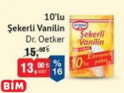 DR. OETKER 10’LU ŞEKERLİ VANİLİN